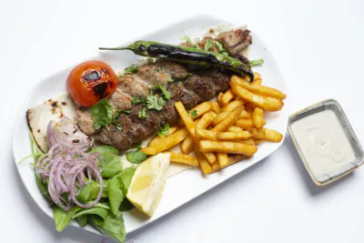 MIXED KABAB W/ FRIES