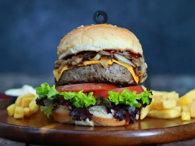 SWISS MUSHROOM BURGER